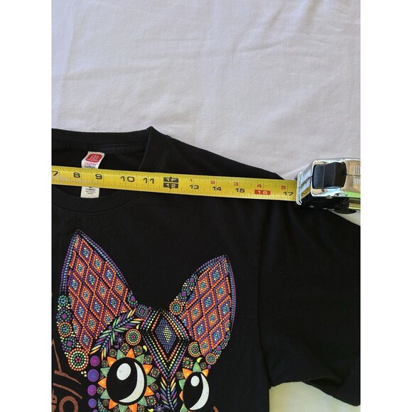 Chihuahua T-shirt Adult Size Small Neon Graphic Aztec Mexican Art Cotton LRD2-5 - Picture 2 of 5